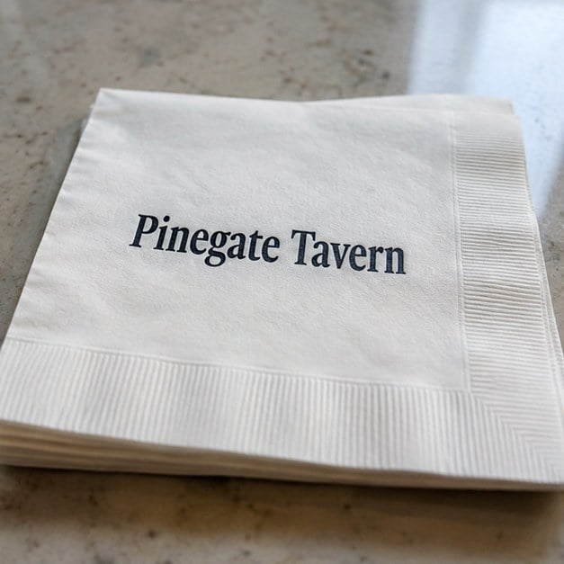 Custom cocktail napkins — customer photo