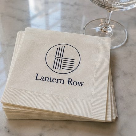 Promotional custom cocktail napkins with company logo